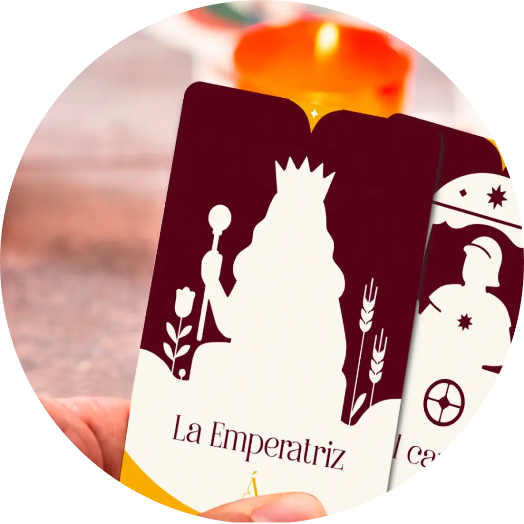 combinación de la emperatriz y el papa en el tarot