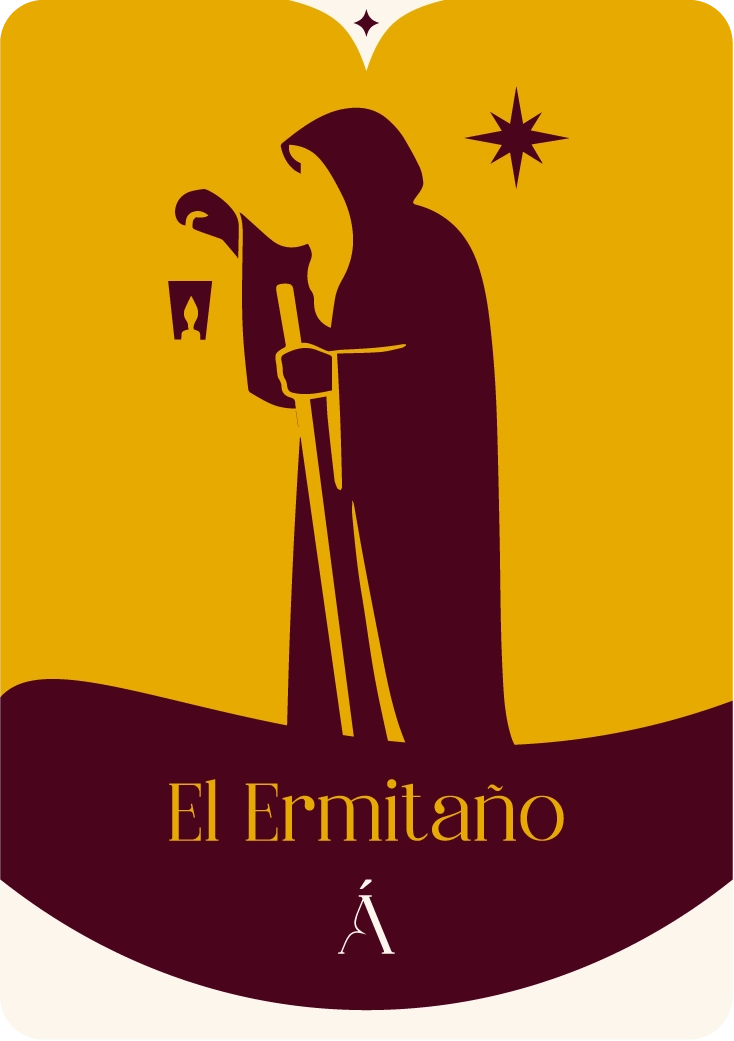 carta de el ermitaño en el tarot