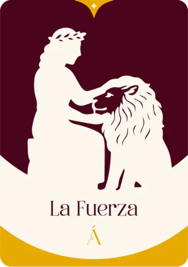 carta de la fuerza en el tarot