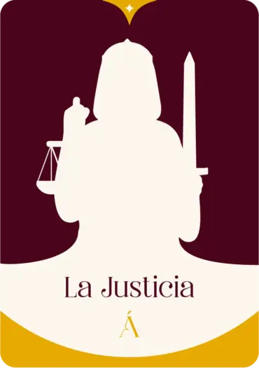 Carta de la Justicia en el tarot