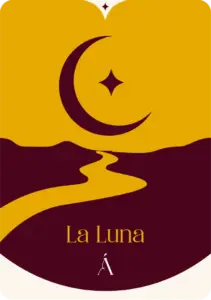 Carta la luna en el tarot