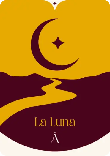 Carta la luna en el tarot