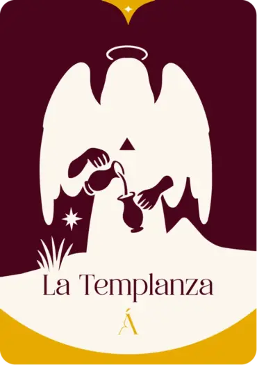 Carta la templanza en el tarot