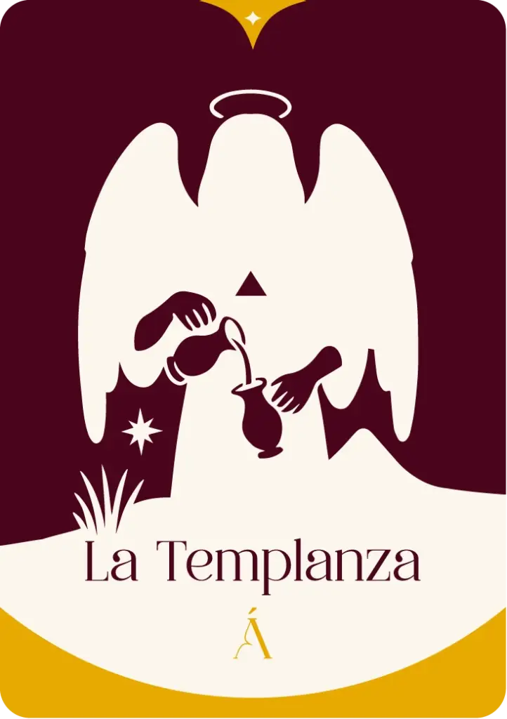 carta la templanza en el tarot