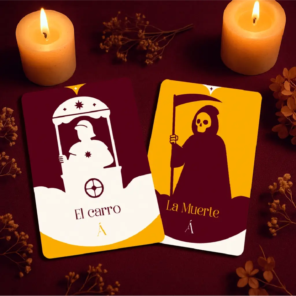 Combinación entre El Carro y La Muerte en el tarot.