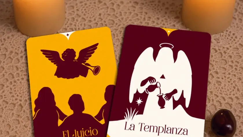 Combinación de el juicio y la templanza en el tarot