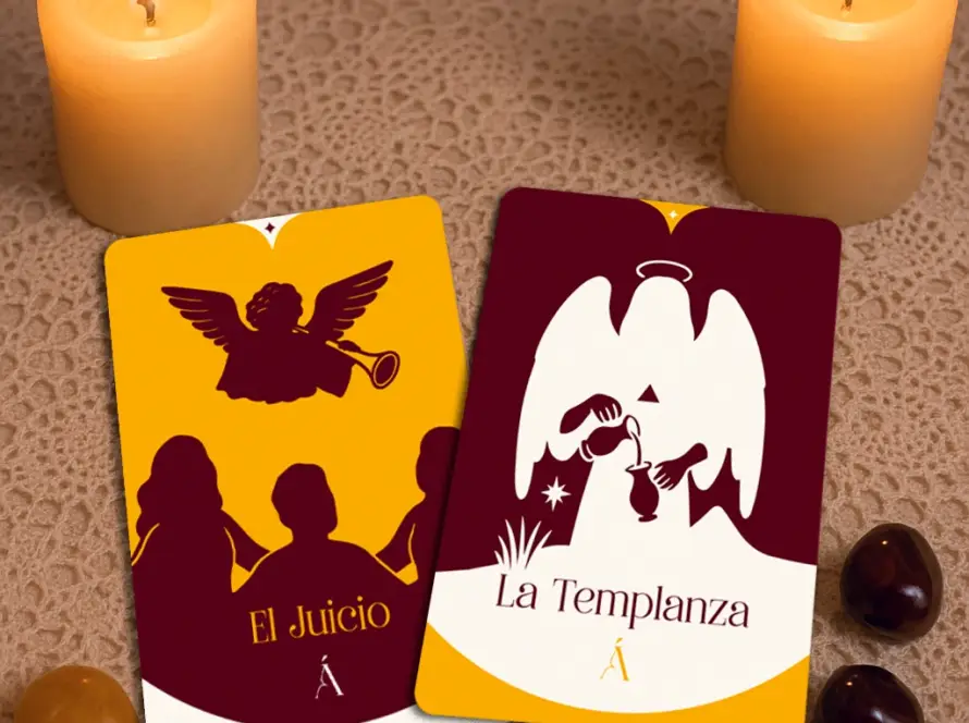 Combinación de el juicio y la templanza en el tarot