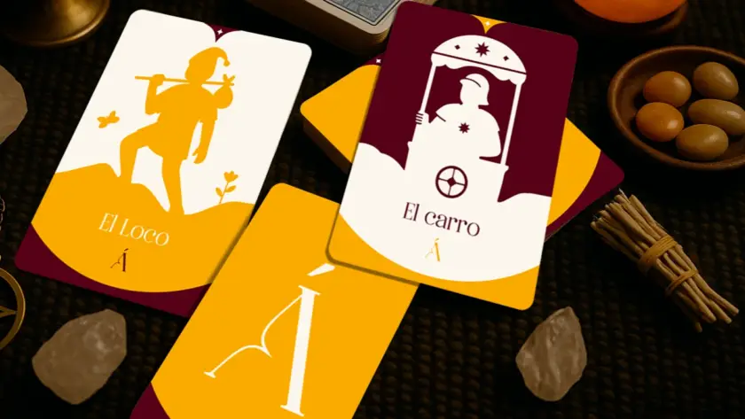 Combinación entre el Loco y el Carro en el tarot.