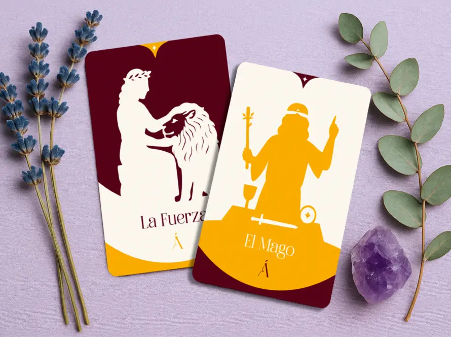 Combinación de El Mago y La Fuerza en el Tarot