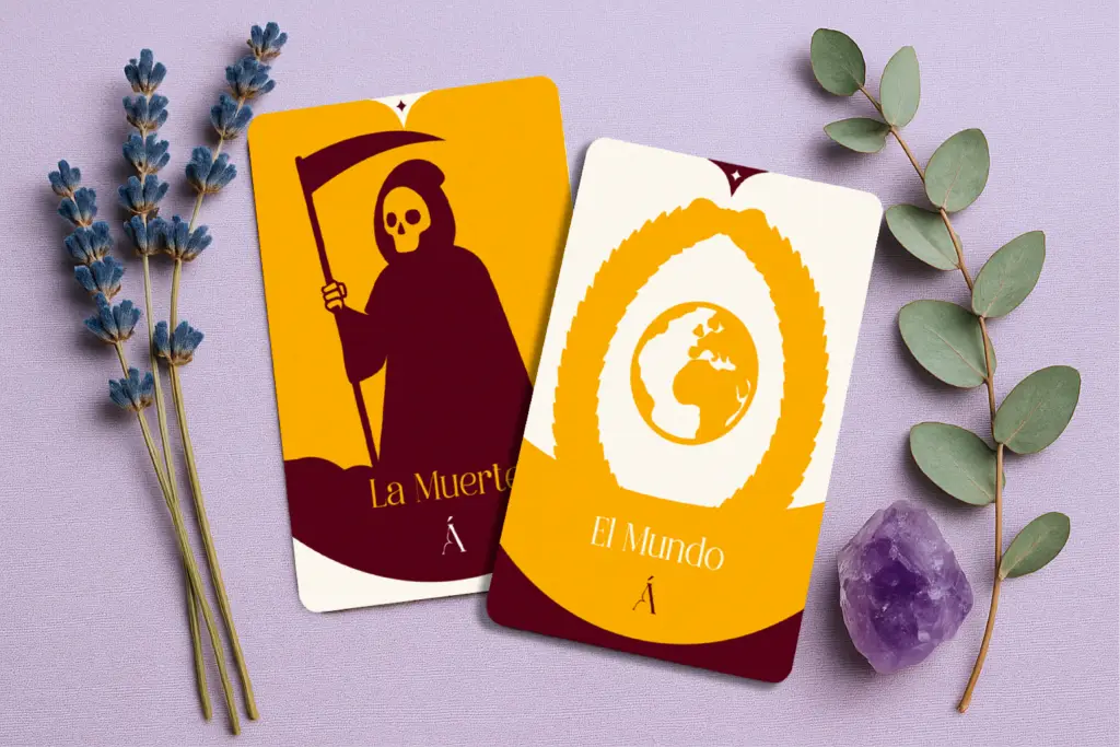 Combinación de La Muerte y El Mundo en el Tarot