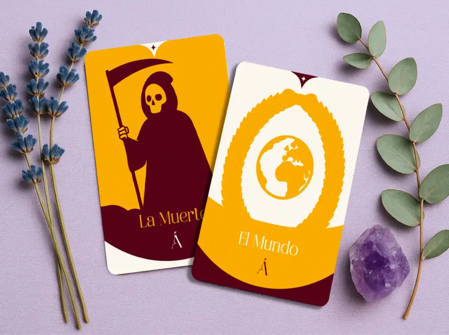Combinación de La Muerte y El Mundo en el Tarot