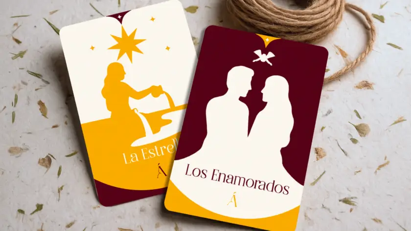 Combinación de La Estrella y Los Enamorados en el Tarot
