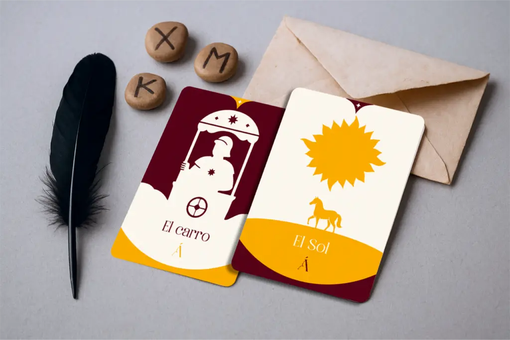 Combinación de El Carro y El Sol en el Tarot