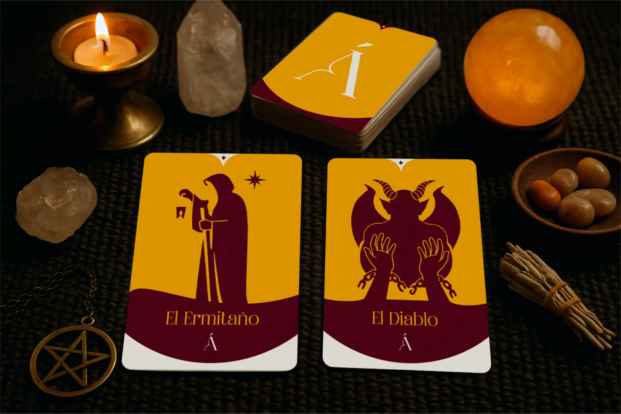 Combinación entre El Ermitaño y EL Diablo en el Tarot