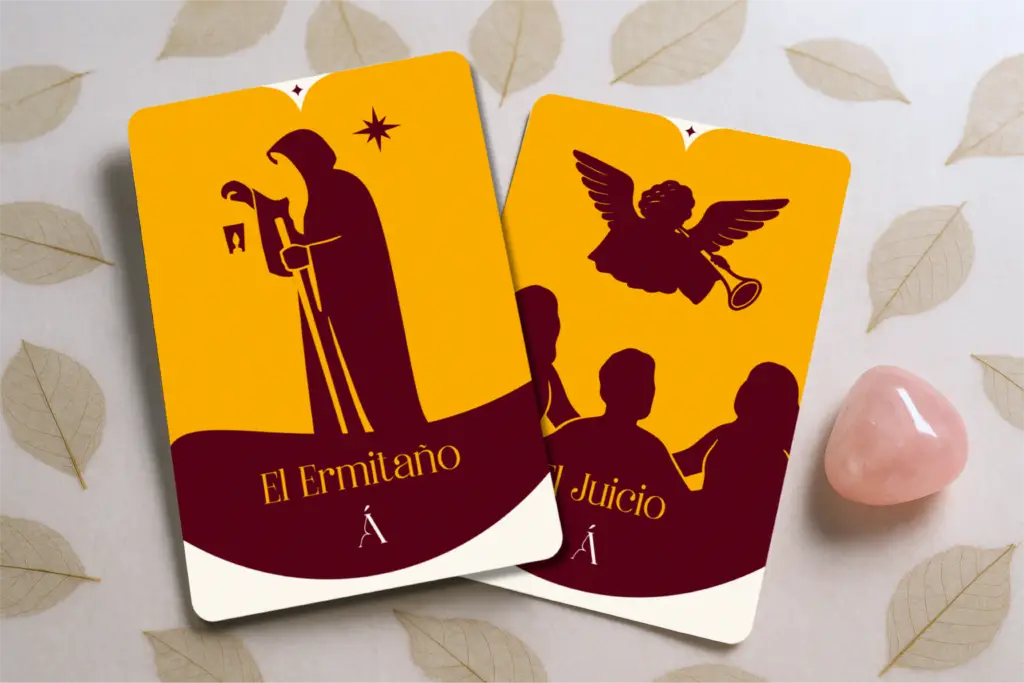 Combinación de El Ermitaño y El Juicio en el Tarot