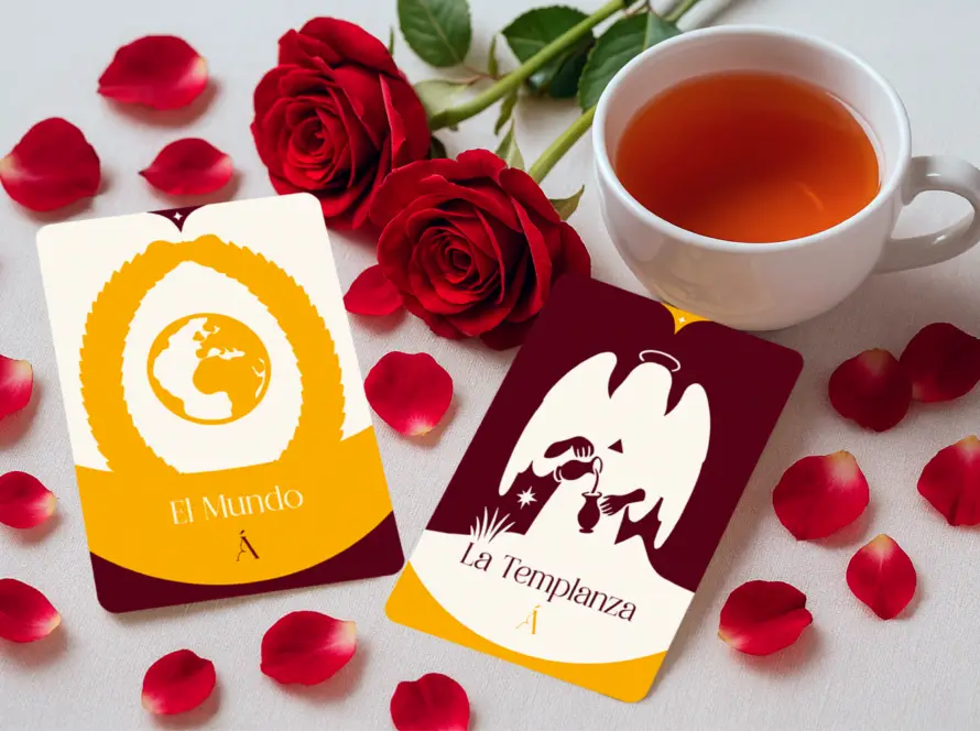 Combinación entre El Mundo y La Templanza