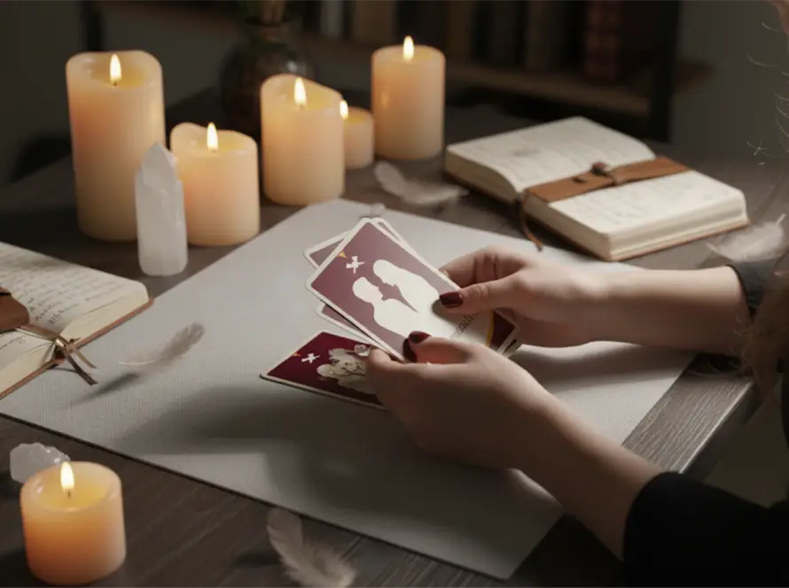 Combinaciones más frecuentes en lecturas del tarot del amor