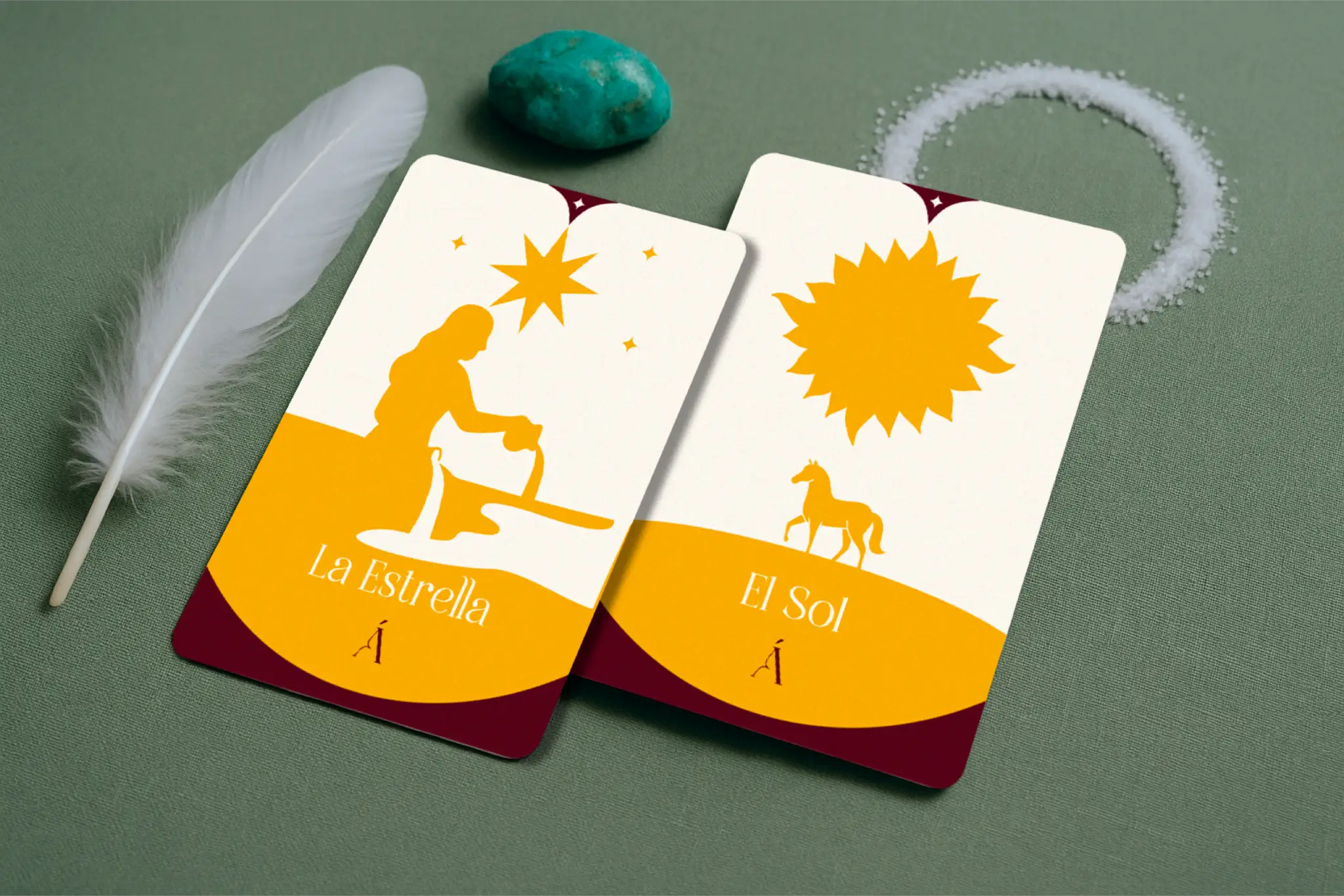 la estrella y el sol en el tarot