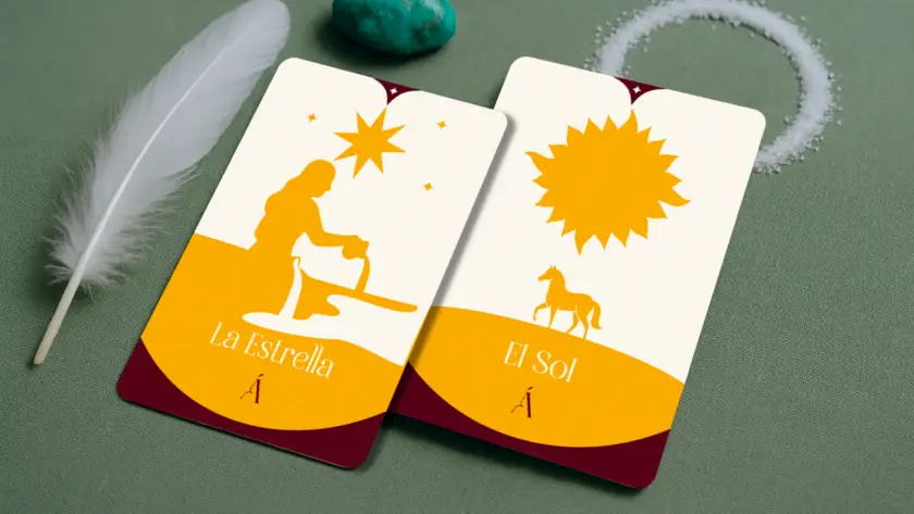 la estrella y el sol en el tarot