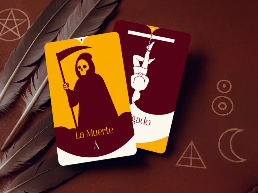 Combinación entre La Muerte y El colgado en el Tarot