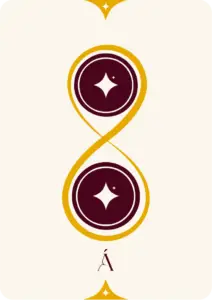 carta del tarot 2 de oros