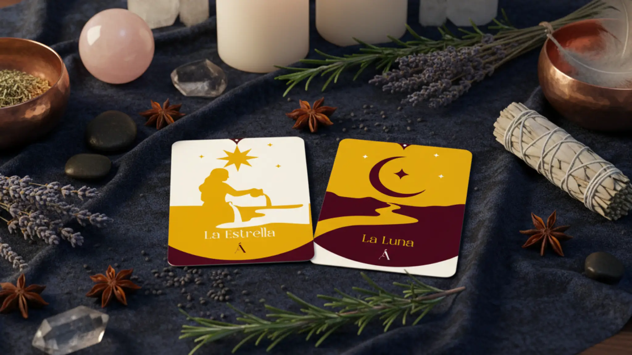 Combinación entre La Luna y La Estrella en el Tarot