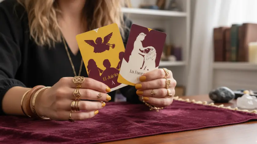 Combinación entre La Fuerza y El Juicio en el Tarot