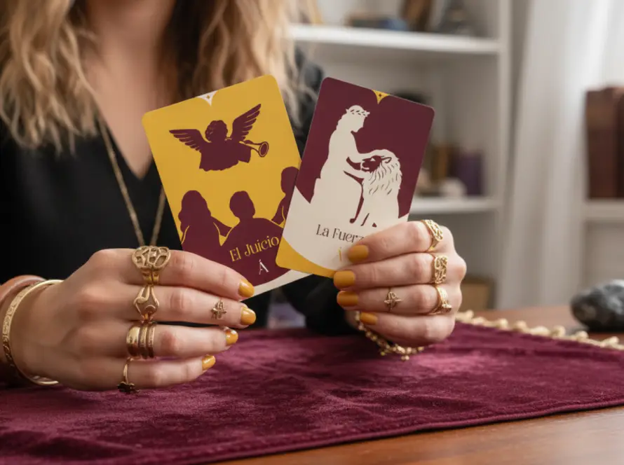 Combinación entre La Fuerza y El Juicio en el Tarot