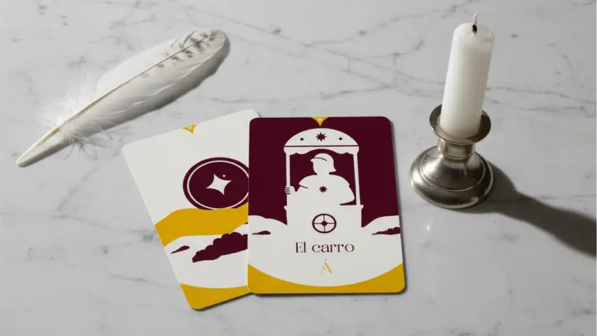 Combinación entre El As de Oros y EL Carro en el Tarot