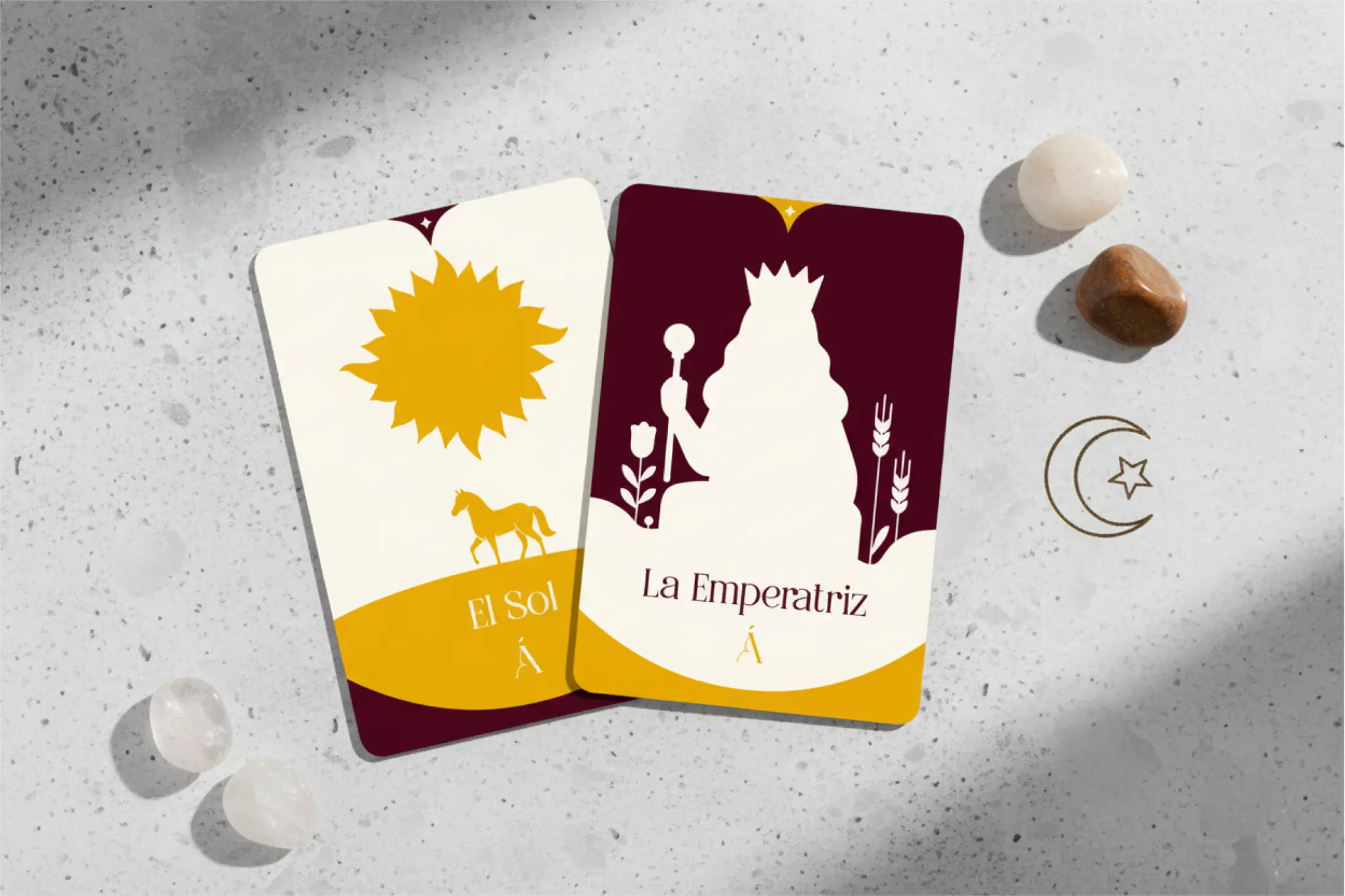 Combinación entre El Sol y La Emperatriz en el Tarot