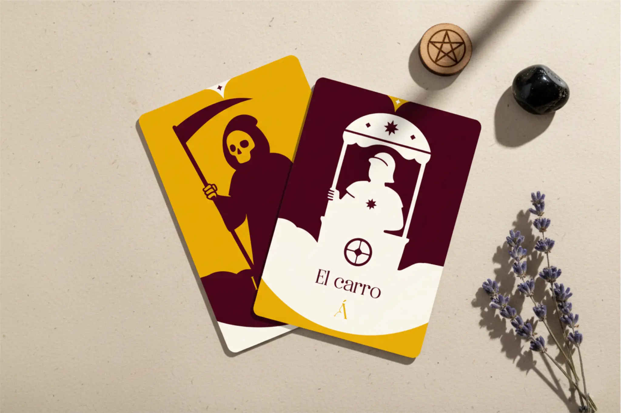 Combinación entre La Muerte y El Carro en el Tarot