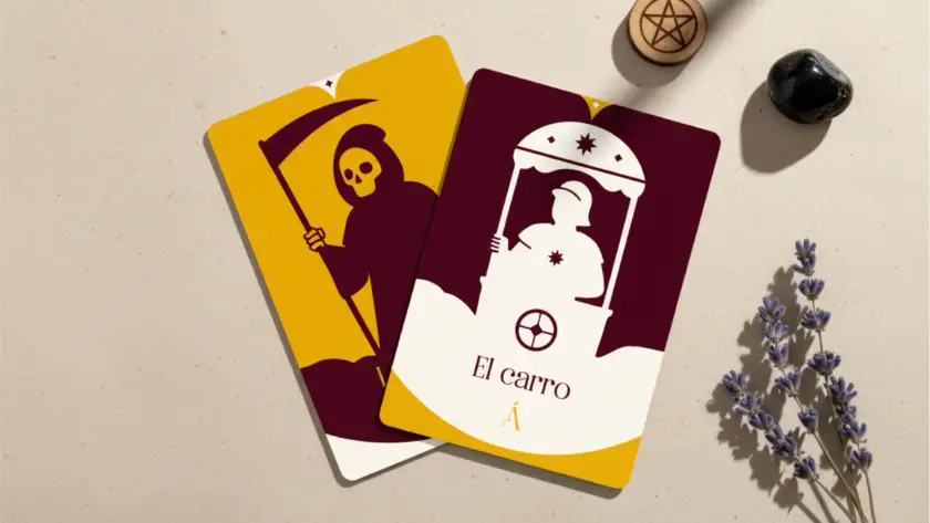 Combinación entre La Muerte y El Carro en el Tarot