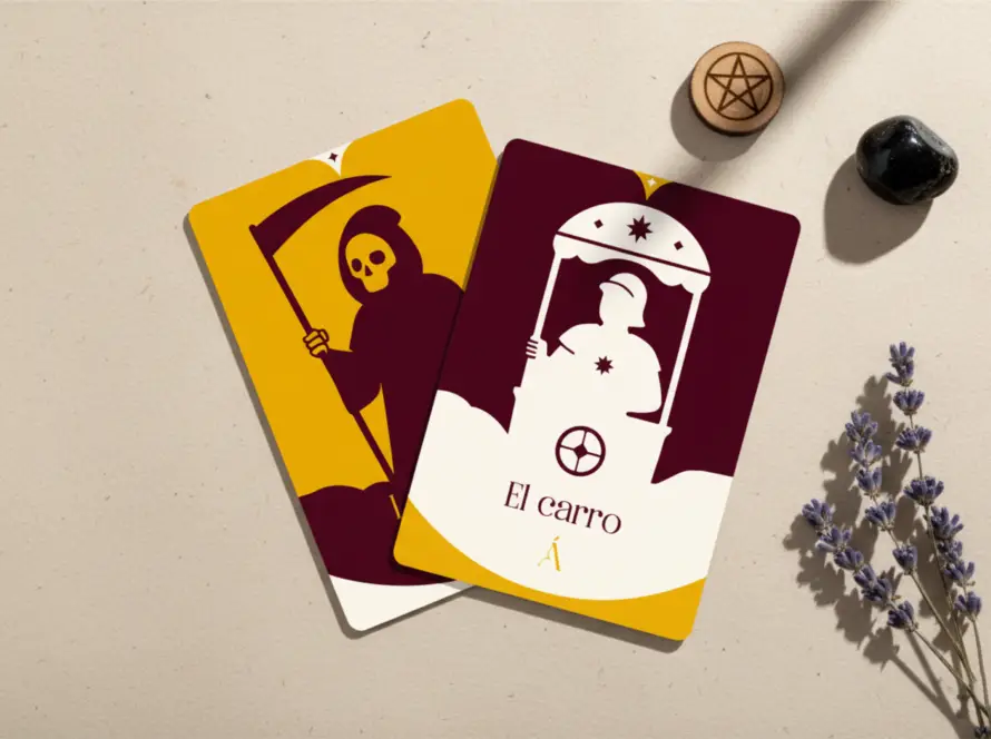 Combinación entre La Muerte y El Carro en el Tarot