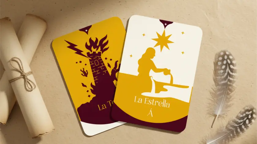 Combinación entre La Torre y La Estrella en el Tarot