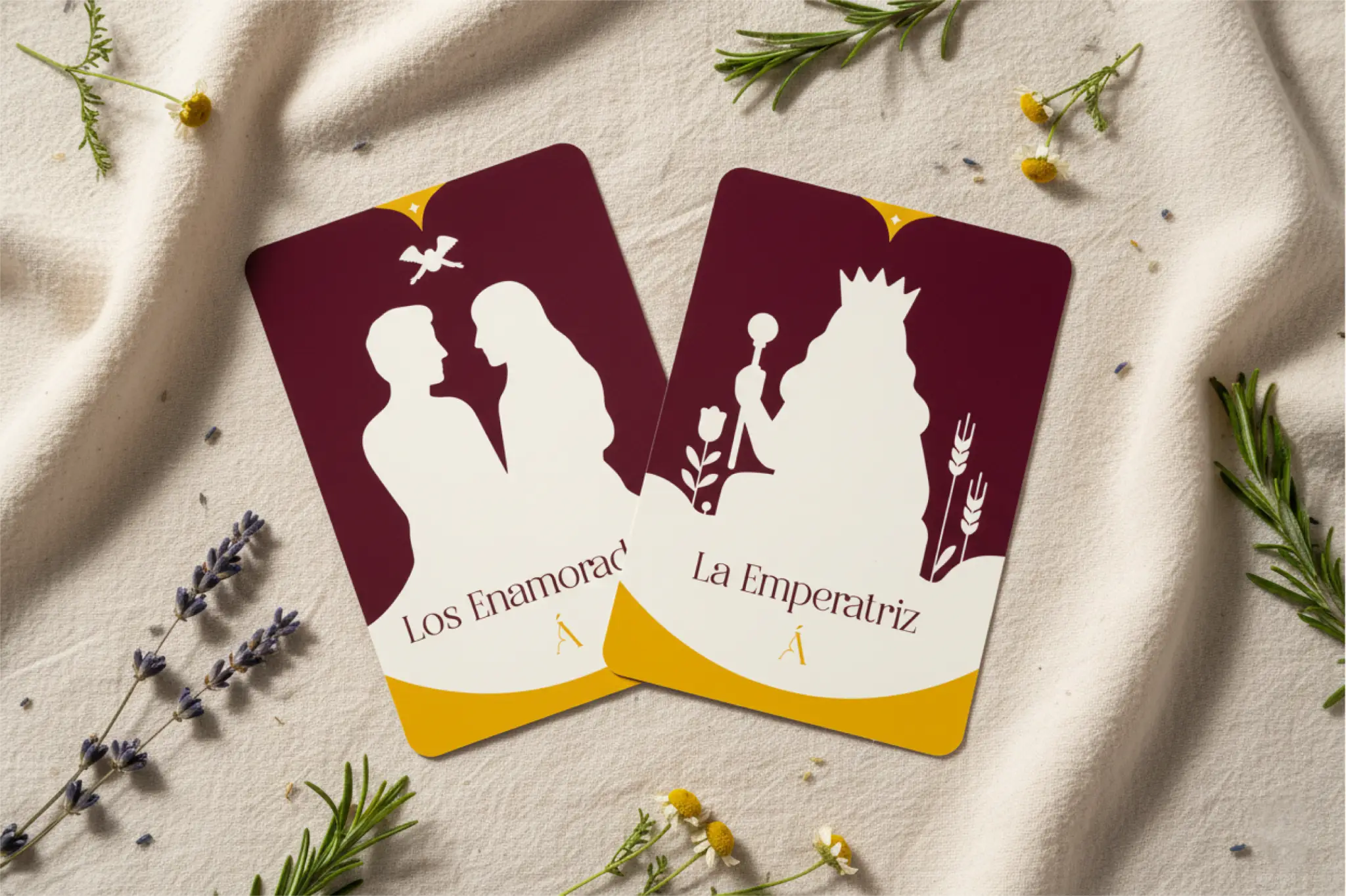 Combinación entre La Emperatriz y Los Enamorados en el Tarot