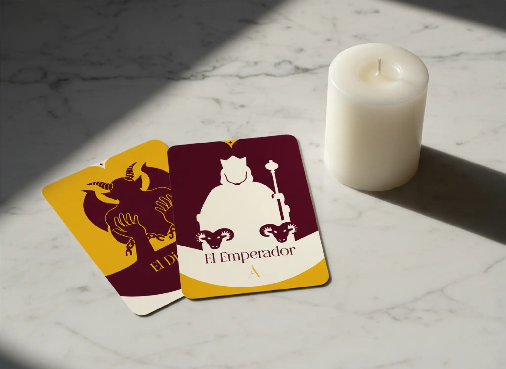 Combinación entre El Emperador y El Diablo en el Tarot