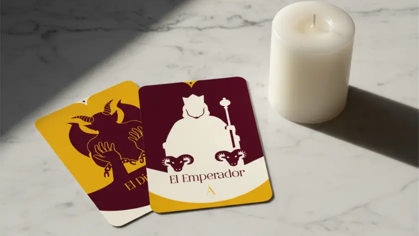 Combinación entre El Emperador y El Diablo en el Tarot