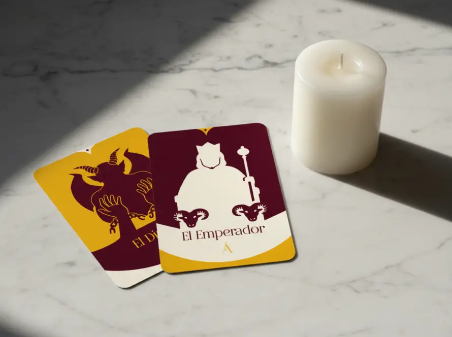 Combinación entre El Emperador y El Diablo en el Tarot