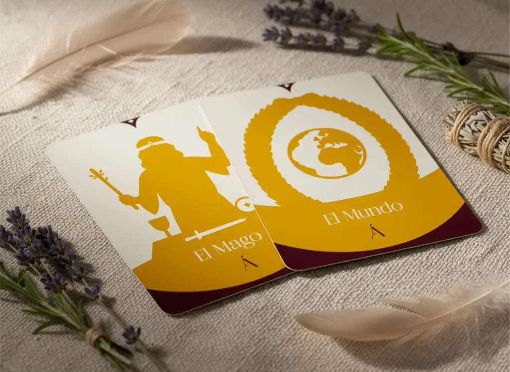 Combinación entre El Mago y El Mundo en el Tarot