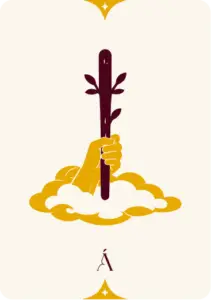 carta as de bastos tarot