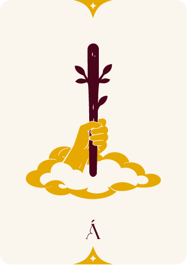 carta as de bastos tarot