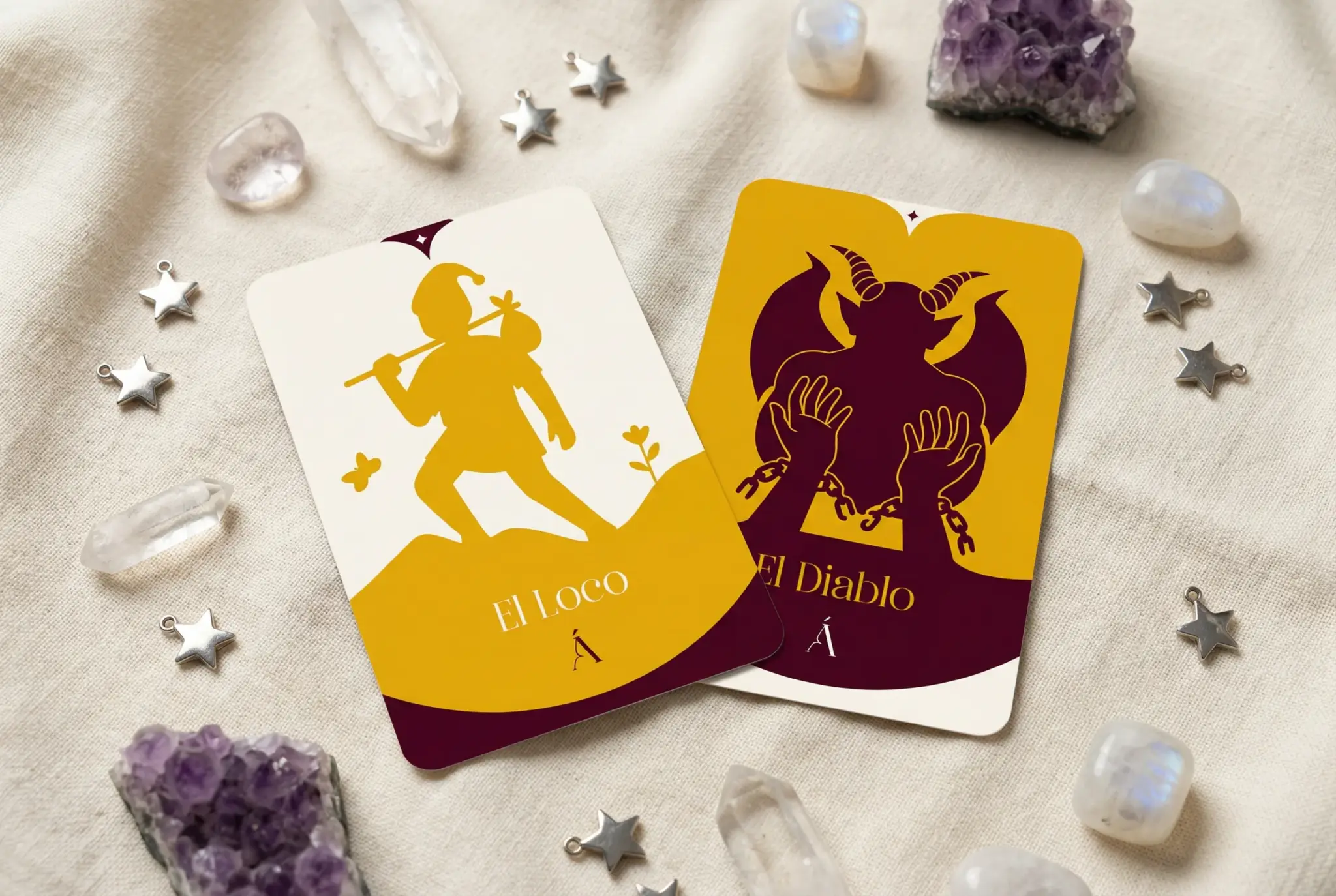 Combinación entre El Loco y El Diablo en el Tarot