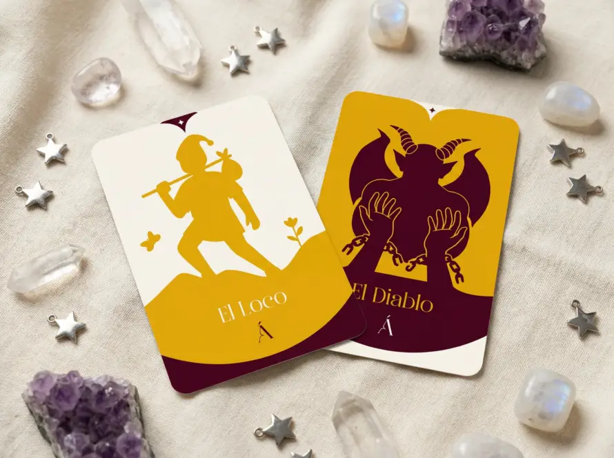 Combinación entre El Loco y El Diablo en el Tarot
