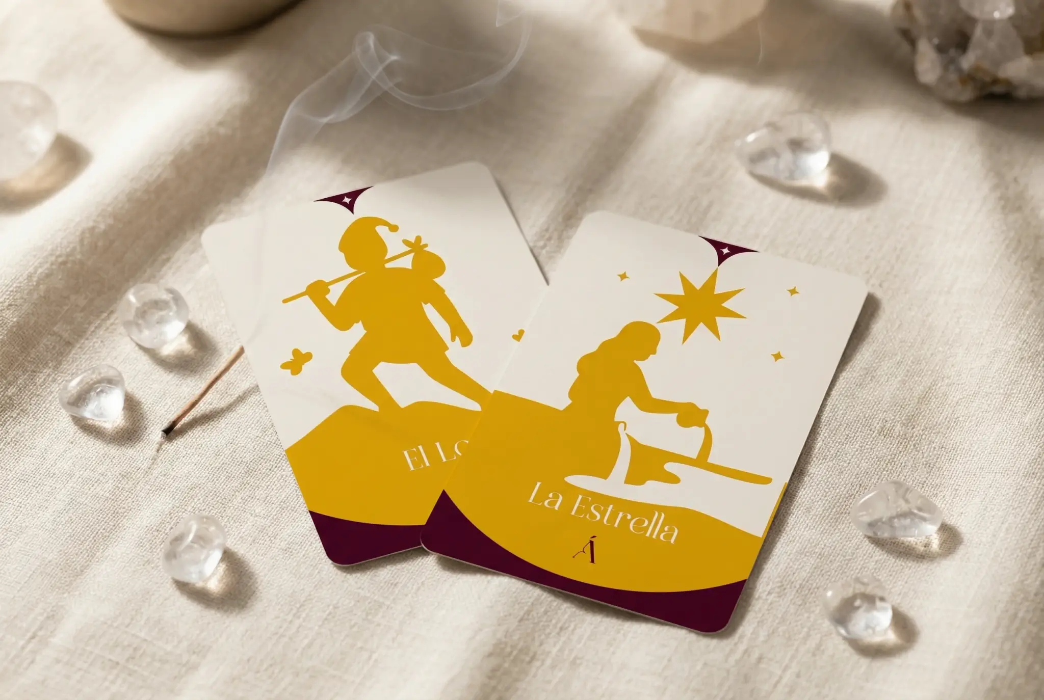 Combinación entre El Loco Y La Estrella en el Tarot