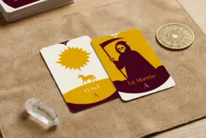 Combinación entre La Muerte y El Sol en el Tarot