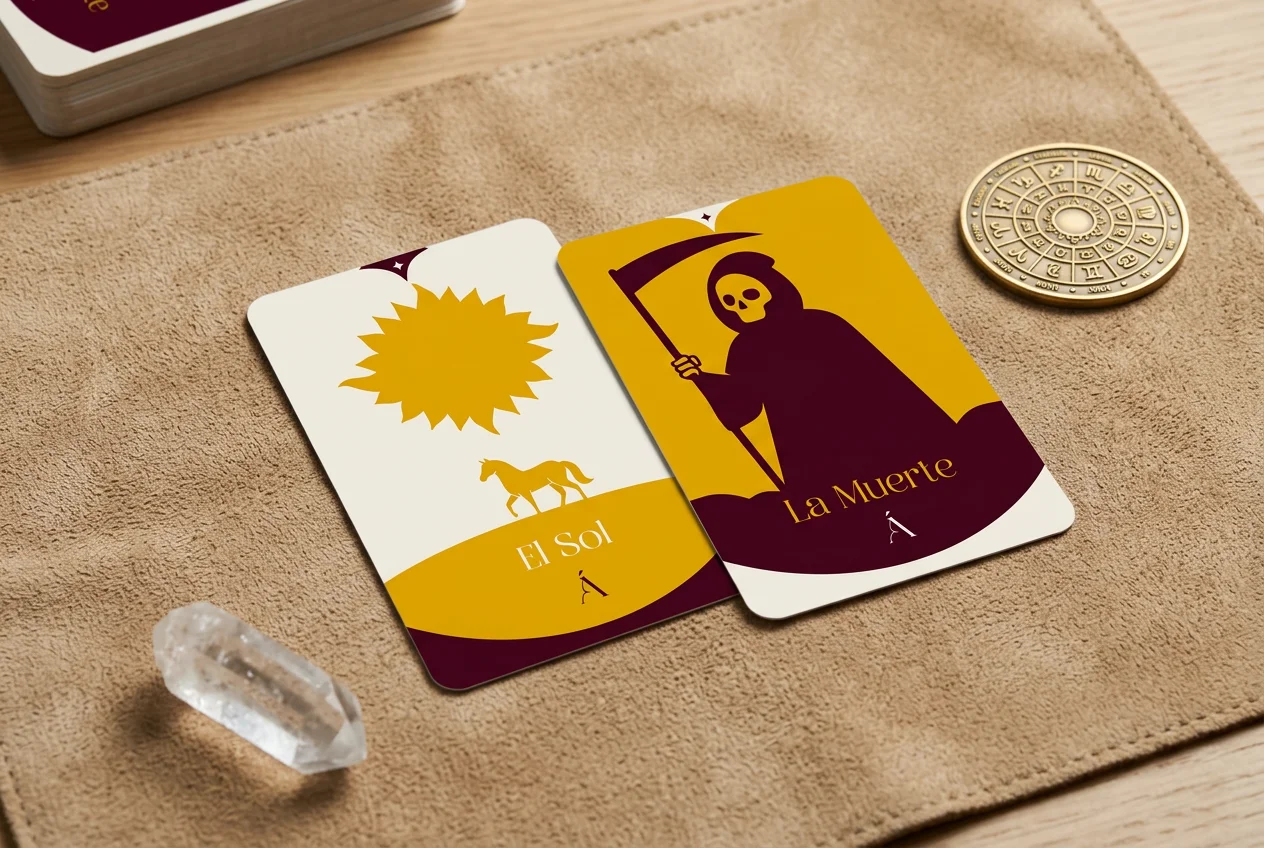 Combinación entre La Muerte y El Sol en el Tarot