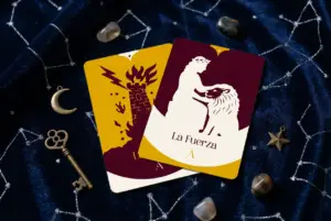 Combinación entre La Fuerza y La Torre en el Tarot