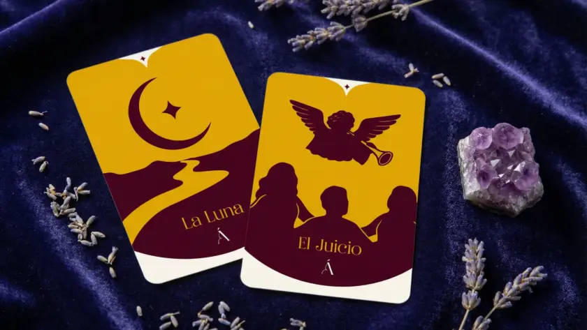 Combinación entre La Luna y El Juicio en el Tarot