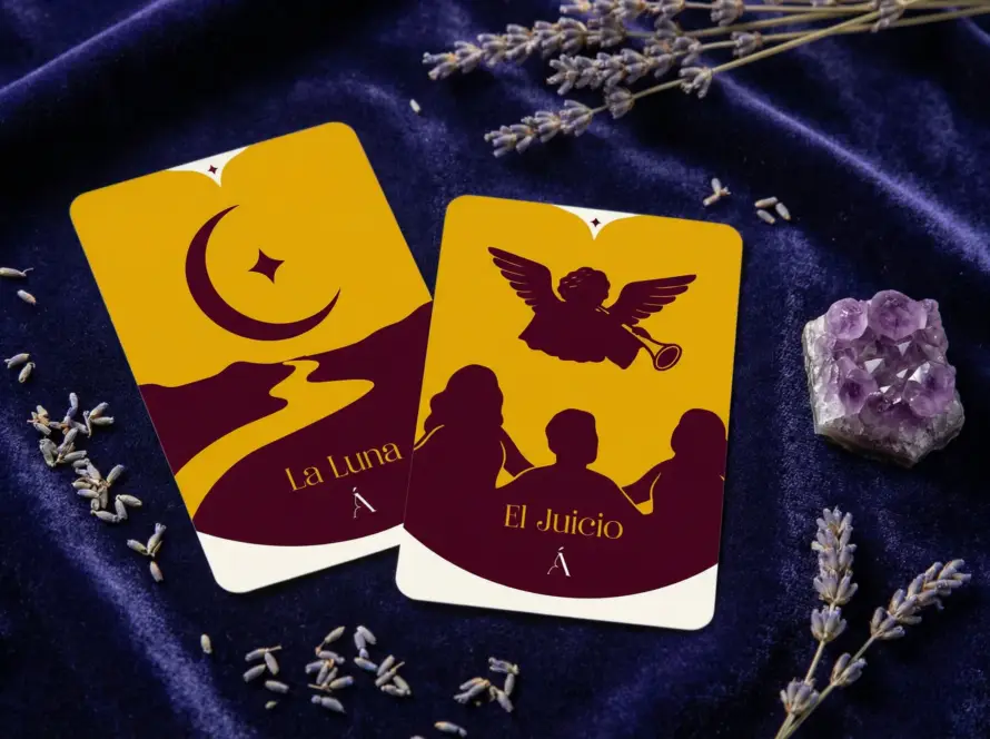 Combinación entre La Luna y El Juicio en el Tarot