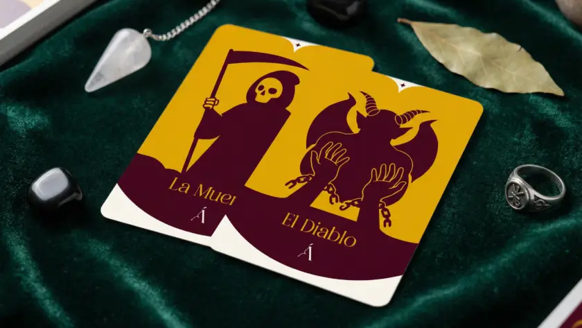 Combinación entre La Muerte y El Diablo en el Tarot